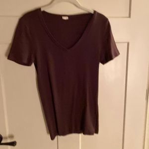 Brown V-Neck Shirt